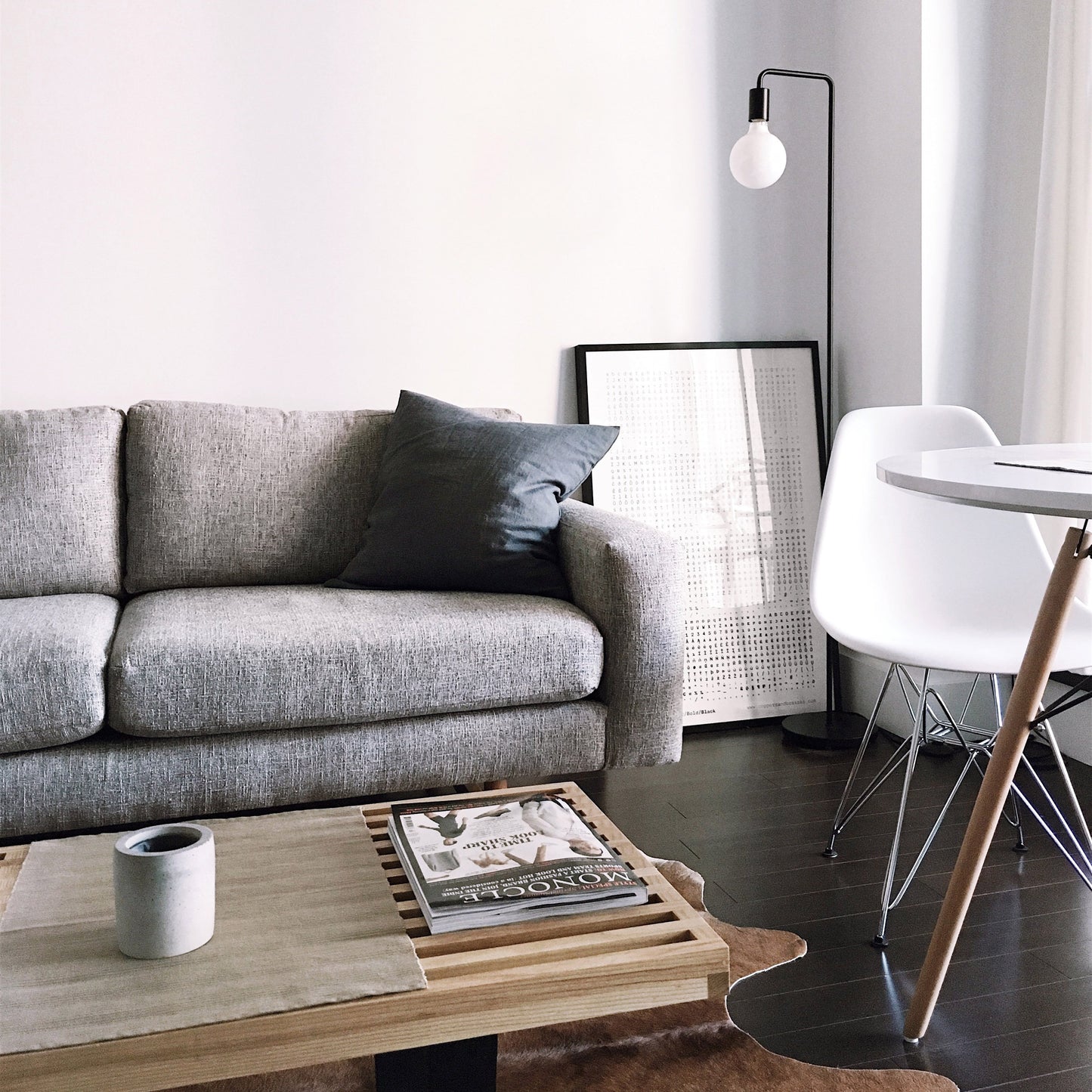 Lazy afternoon grey sofa